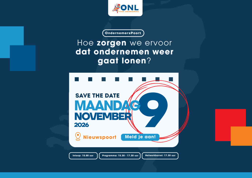 Save The Date Ondernemerspoort 9 November 2026 Liggend